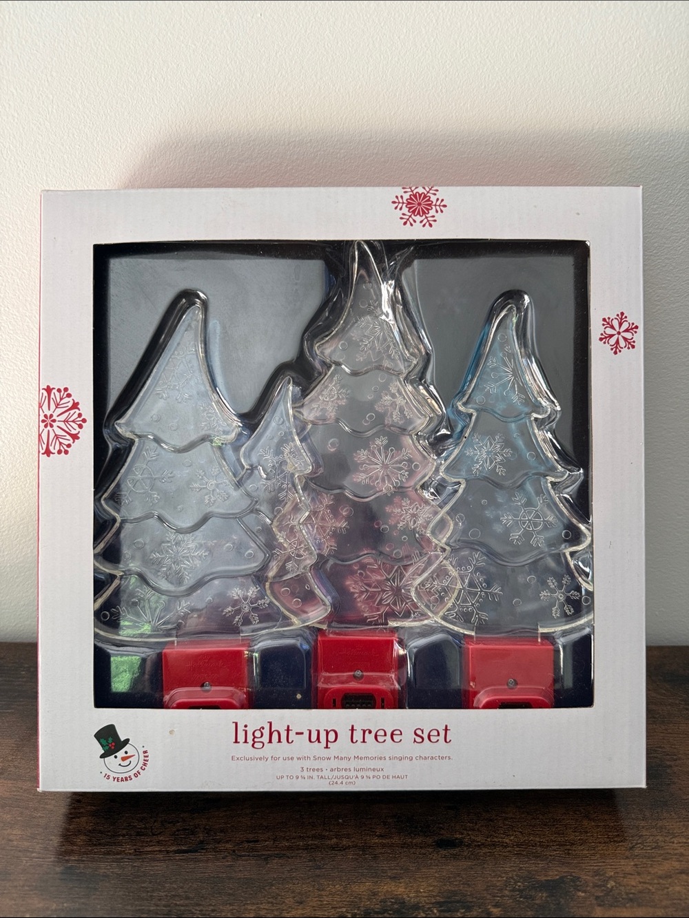 Hallmark Snow Many Memories Light Up Tree 2018 Christmas Set Of 3 Hard To Find